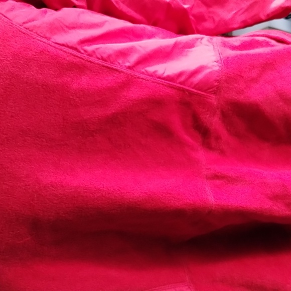 Style & Co sport jacket red pockets zip closure hidden hood - Picture 6 of 12